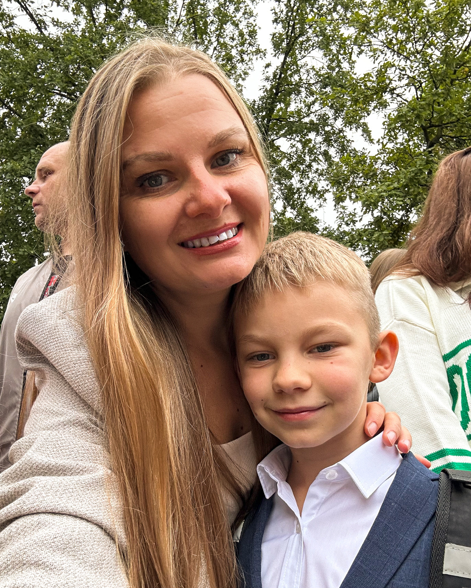 Я с сыном первоклассником