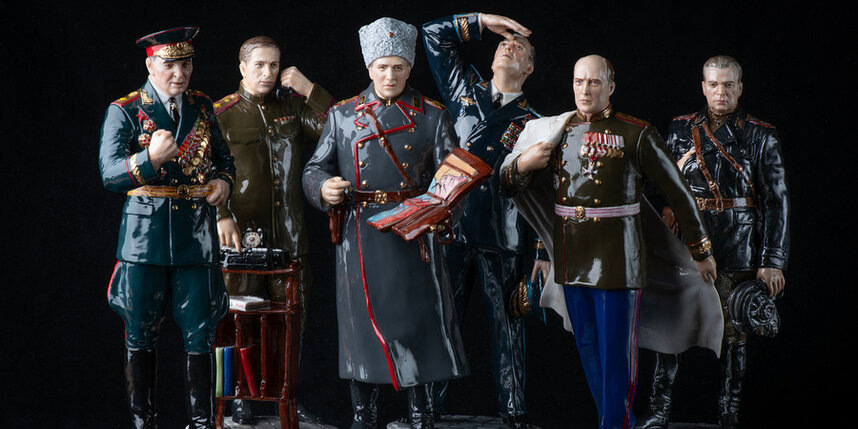    Генерал армии Василий Маргелов, маршал войск связи Иван Пересыпкин, главный маршал артиллерии Николай Воронов, главный маршал авиации Александр Новиков, генерал-полковник медицинской службы Ефим Смирнов, маршал бронетанковых войск Яков Федоренкопредоставлено Алексеем Колодко