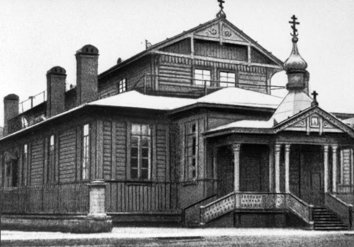 Временная деревянная церковь св. Екатерины в Екатерингофе