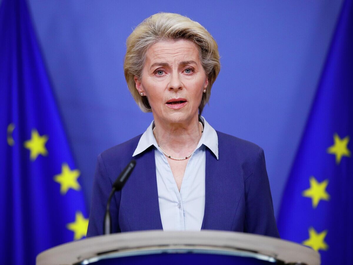    Глава Еврокомиссии Урсула фон дер Ляйен© AP Photo / Johanna Geron