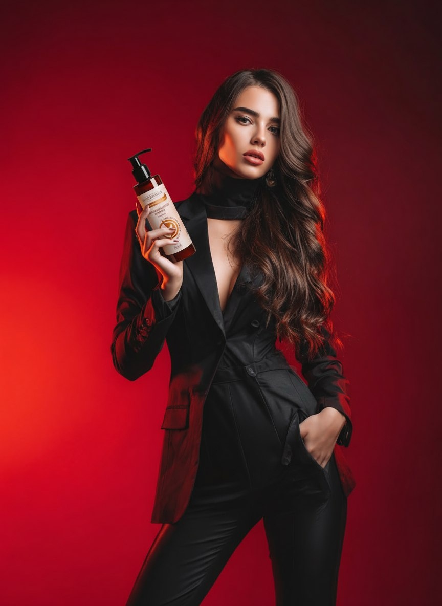 на фото: маска "Мандариновое дерево" с экстрактом перца от RUSVERAMAX