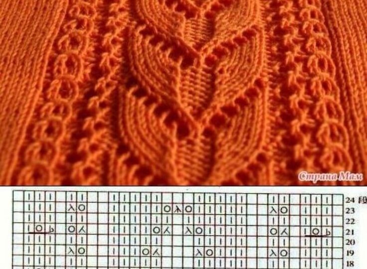 31 УЗОР СПИЦАМИ. Подборка №25