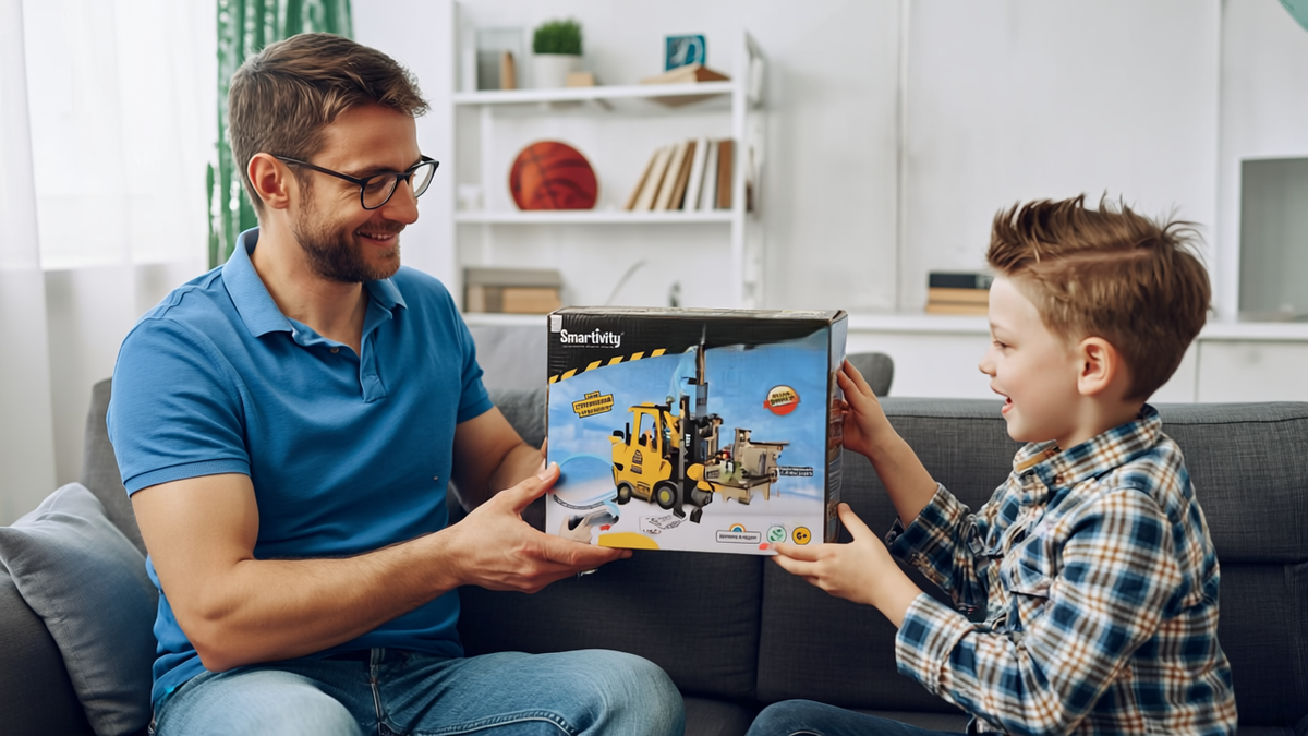 Деревянный конструктор Smartivity "Гидравлический погрузчик"