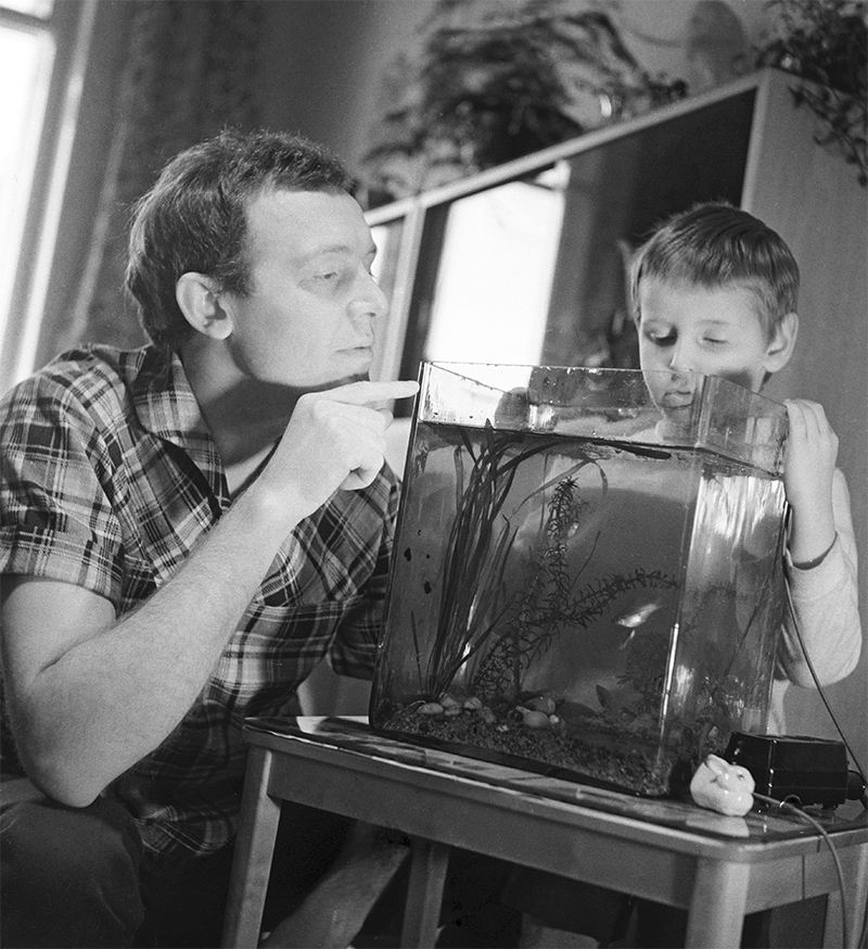 Иннокентий Смоктуновский с сыном Филиппом