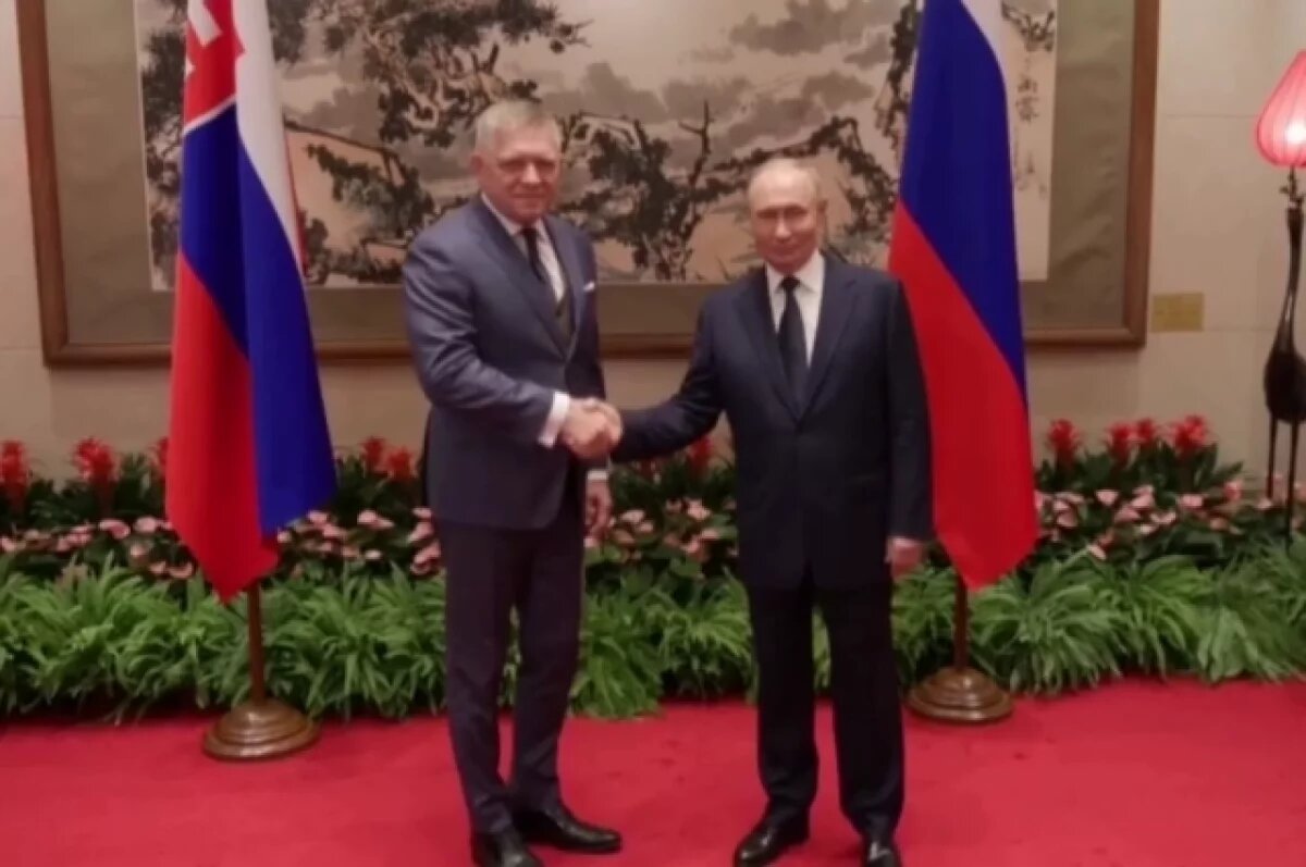    Путин встретился с премьер-министром Словакии Фицо в КНР