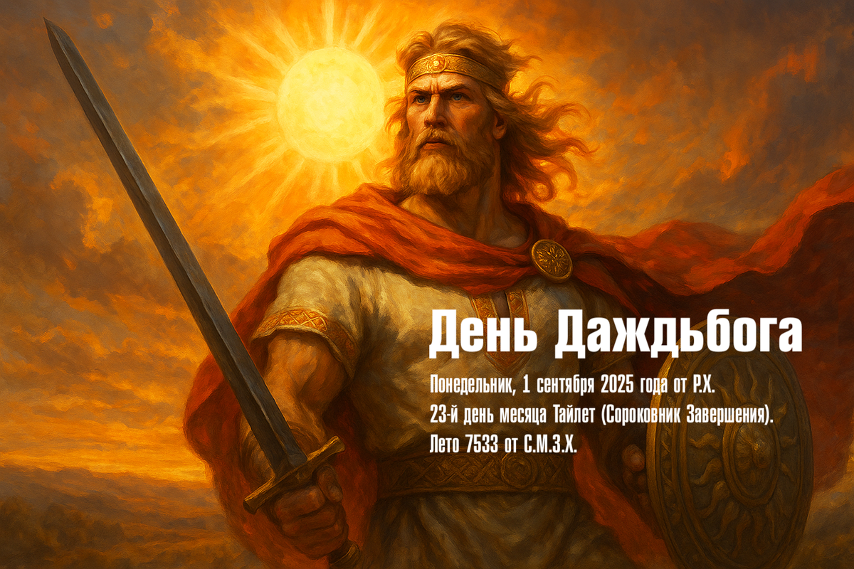 И взыграет Даждьбог светом своим, и осветит пути Рода, и каждый, кто сердцем откроется, примет силу света и пойдёт тропою ясною.