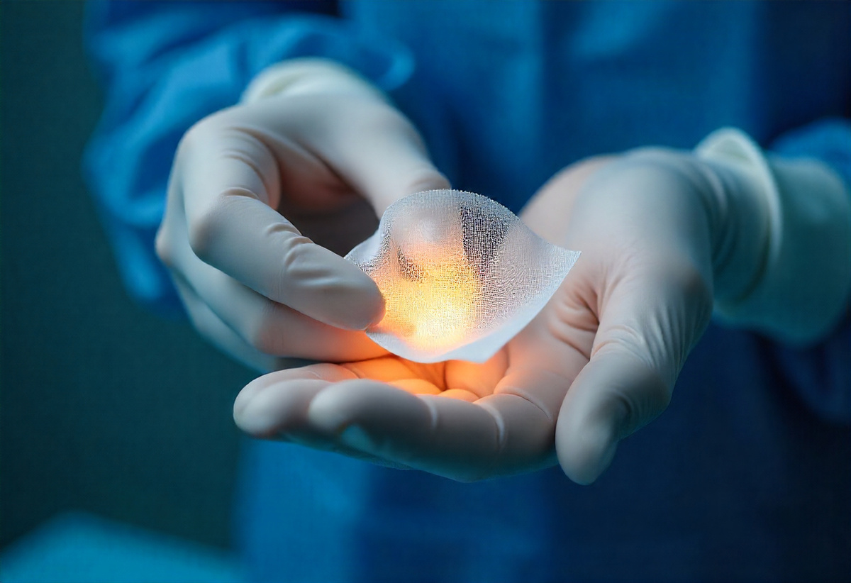 Хирургический сетчатый имплант для лечения 