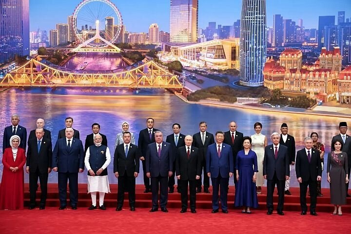 Фото участников саммита ШОС в Тяньцзине. Источник: nypost.com.