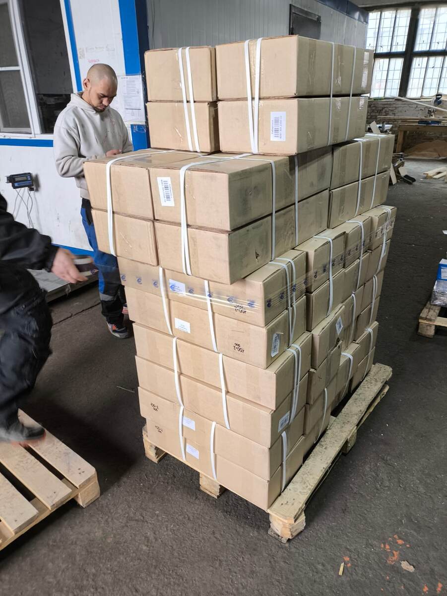 Отправка светильников