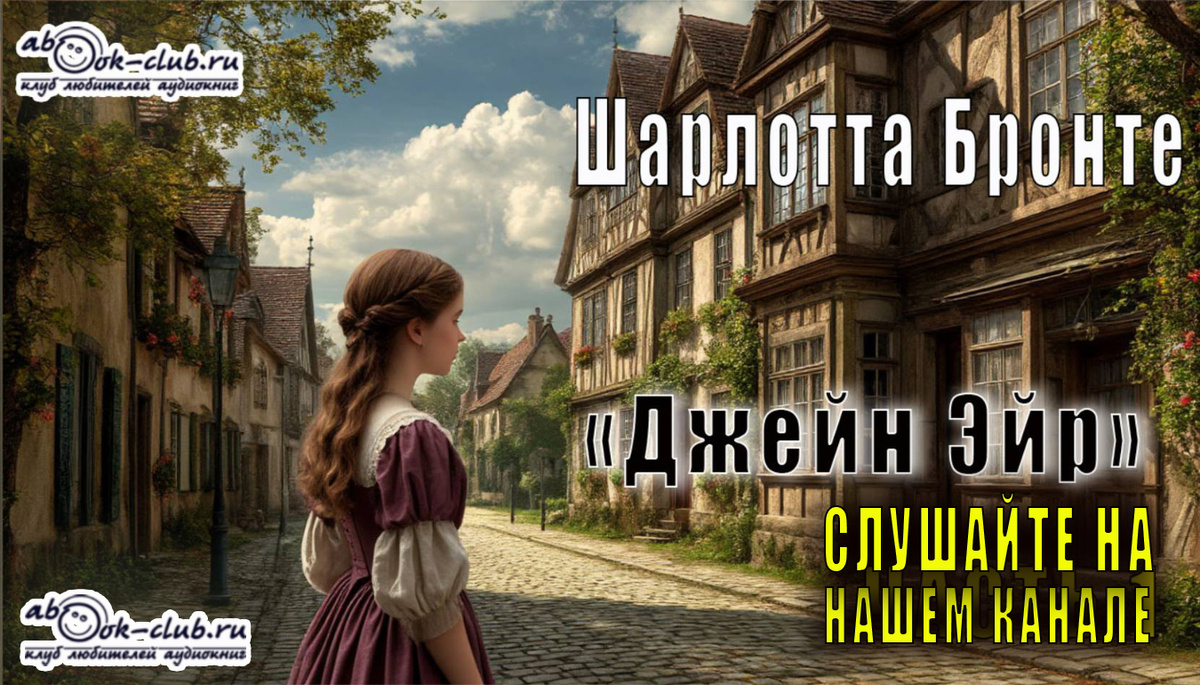 Слушайте роман Шарлотты Бронте "Джейн Эйр" на нашем канале
