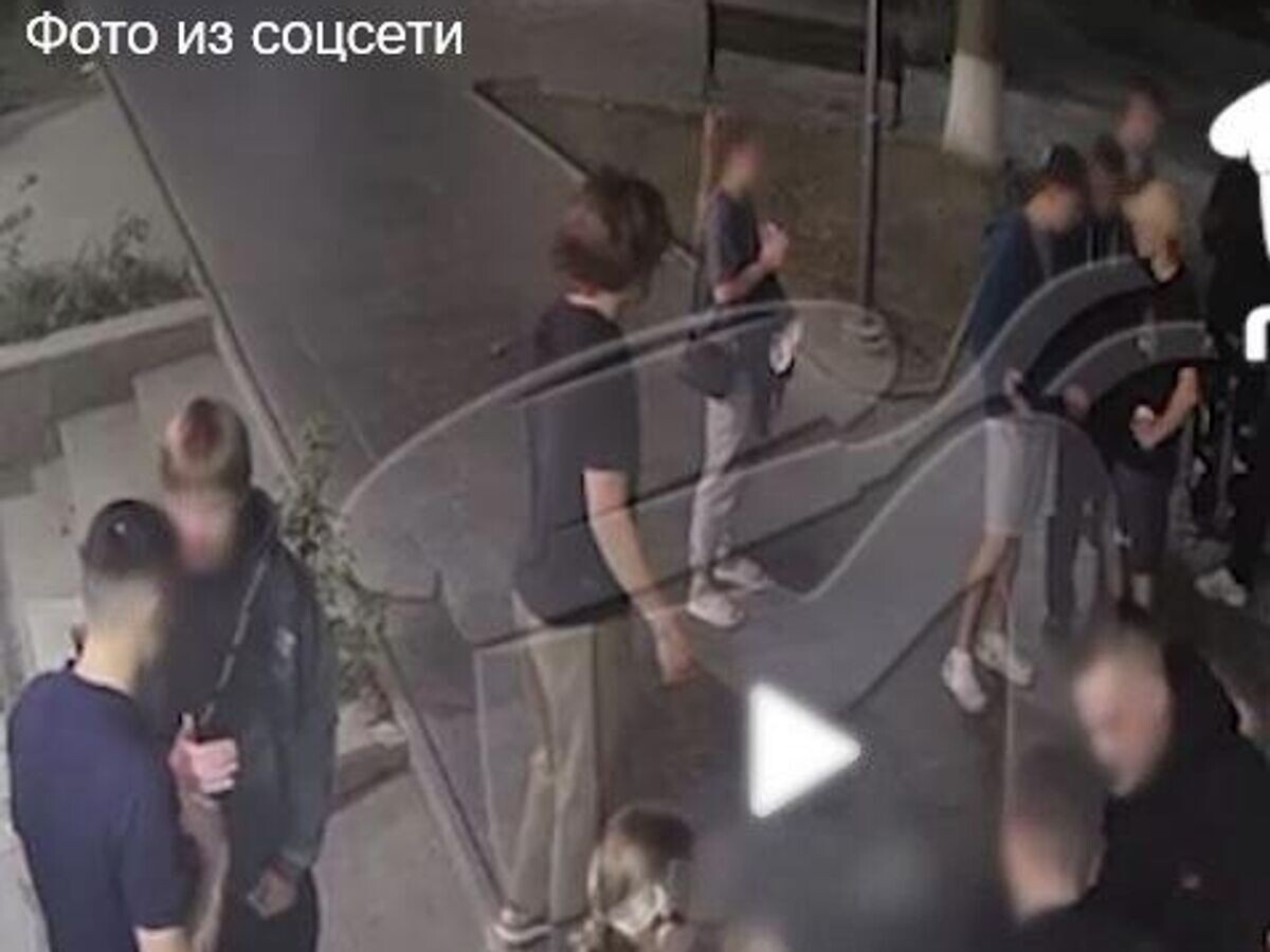    Кадр видео драки в Судаке, опубликованный МВД Крыма
