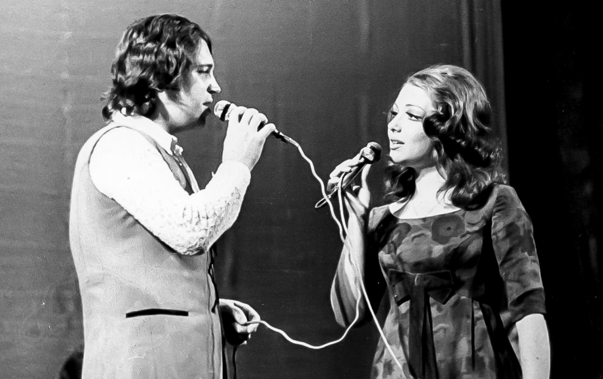 Ирина Понаровская в ВИА «Поющие гитары» 1974 г.