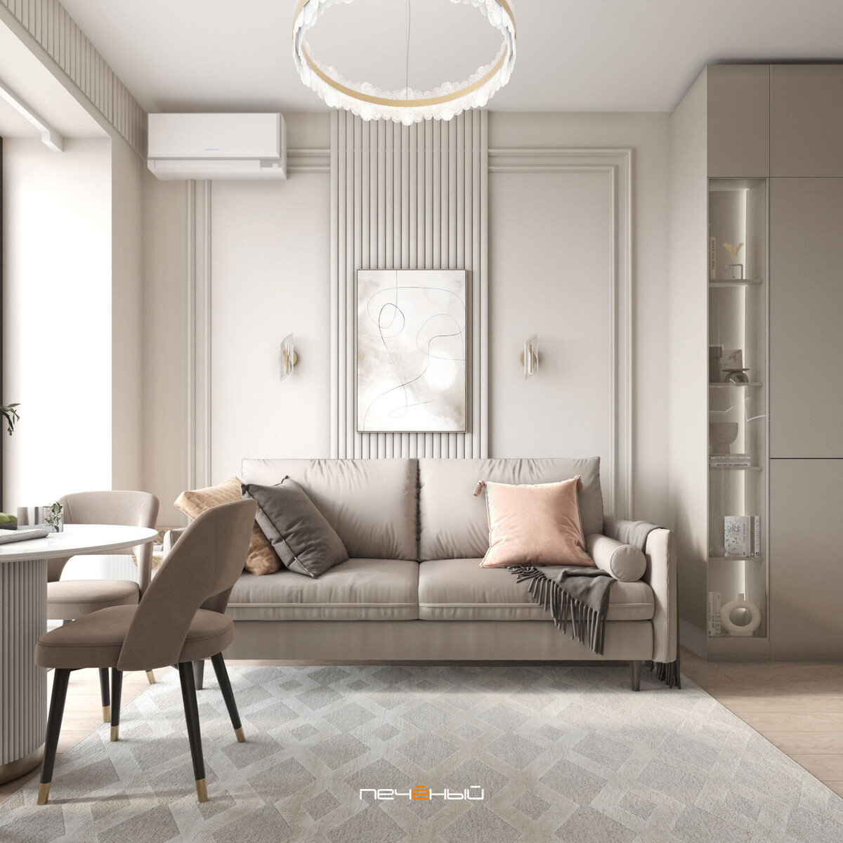 Дизайн кухни-гостиной