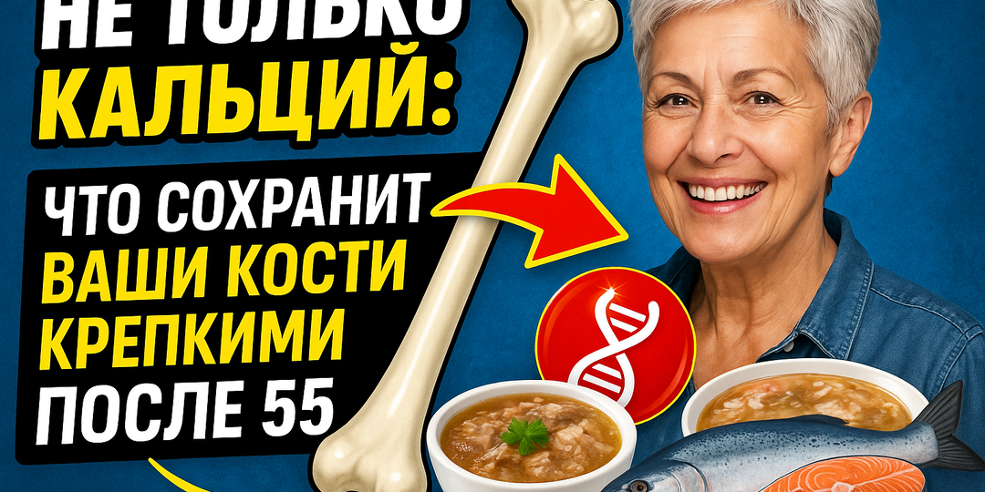 Не только кальций: что на самом деле сохранит ваши кости крепкими после 55