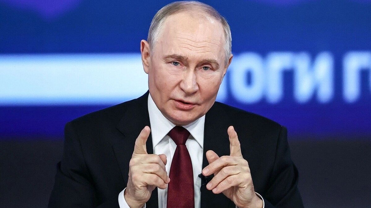 Президент В. В. Путин по итогам 2024 года остался доволен ростом ВВП. Фото: Михаил Терещенко. ТАСС