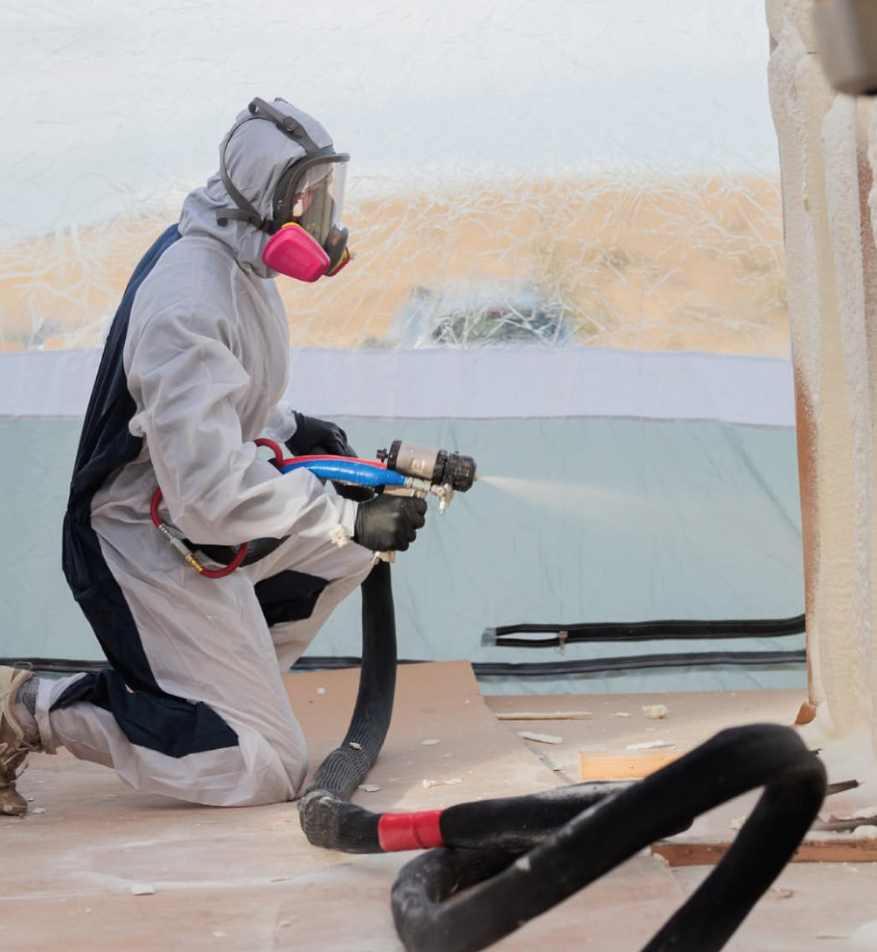 Утепление в Москве домов пенополиуретаном с гарантией 5 лет по цене от 300 руб.м2 за 1 см ППУ