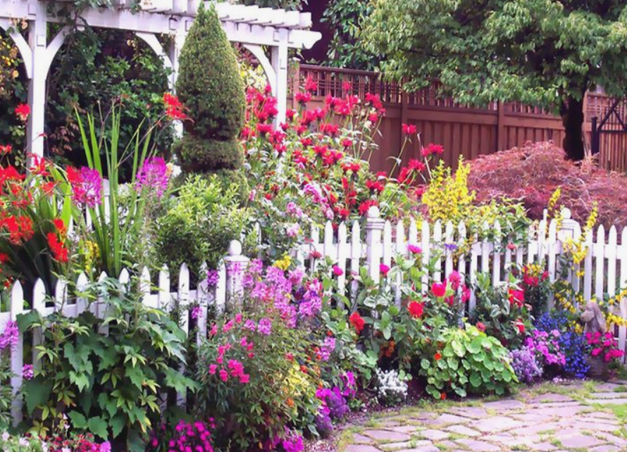 дача в цветах