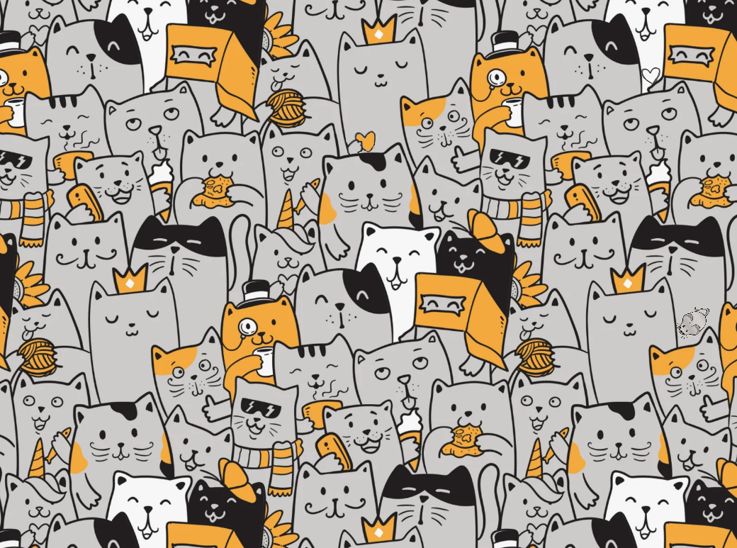 Найдите: 7 сердечек, 3 рыбки, 1 мышку