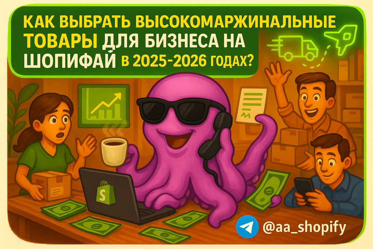    Как выбрать высокомаржинальные товары для бизнеса на Шопифай в 2025-2026 годах? aa_ecom