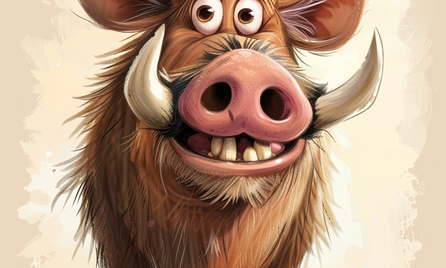 Веселый кабан