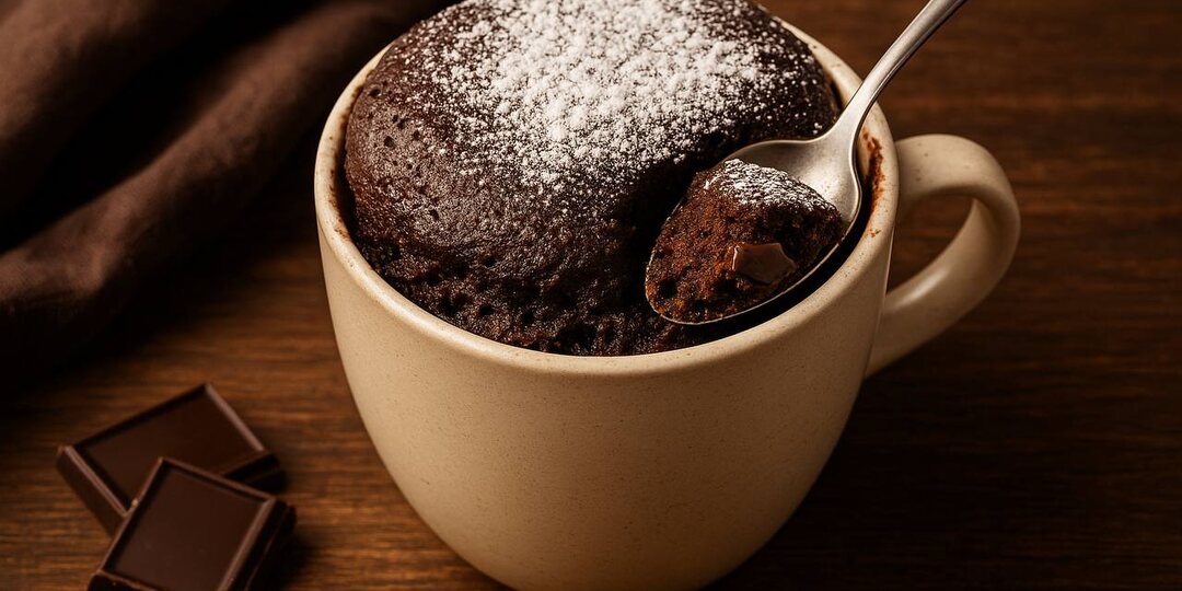 Шоколадный кекс за 5 минут: десерт прямо в кружке