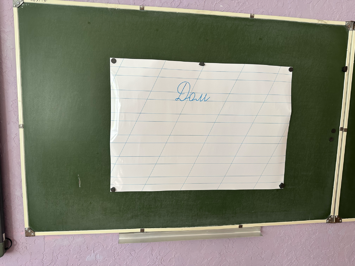 Всё гениальное просто и удобно: плакат крепится на магниты 