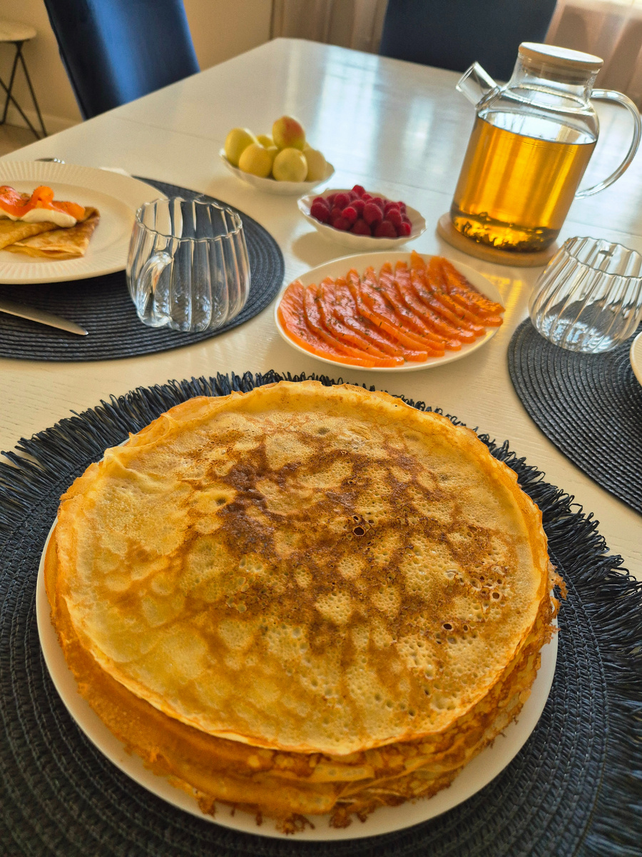 Блины с сёмгой 