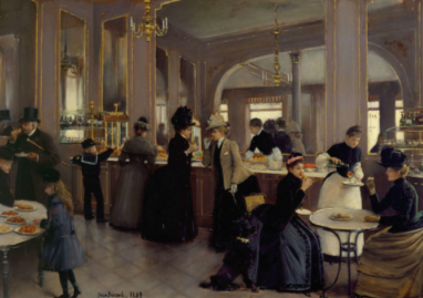 Рис. 1. Кафе на Rue des Fossйs Saint-Germain