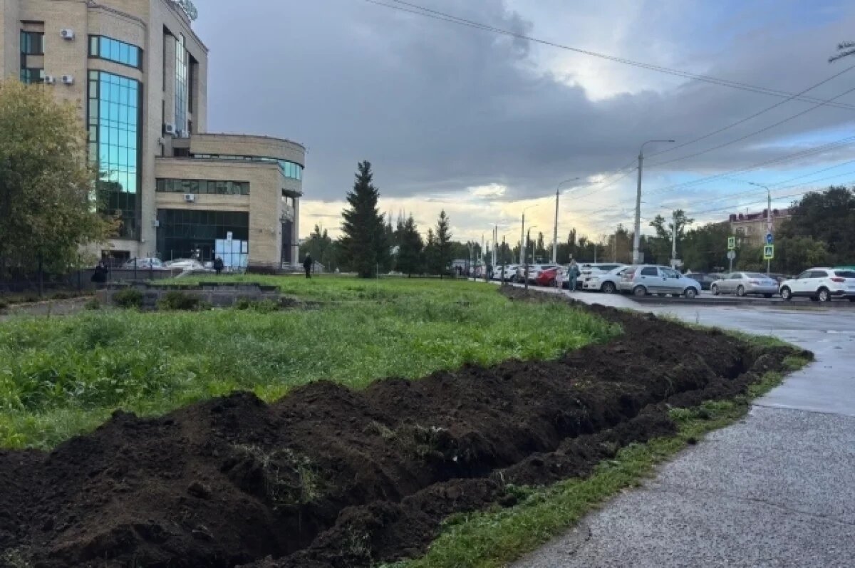    В Омске начались работы по благоустройству территории в Советском округе