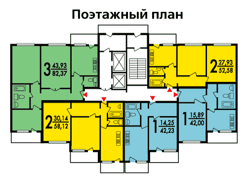 План типового дома серии МЭС-84. Источник: zipal.ru