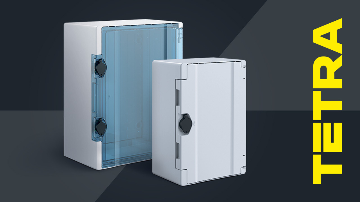 Пластиковые корпуса TETRA с монтажной панелью — новые габариты уже в продаже