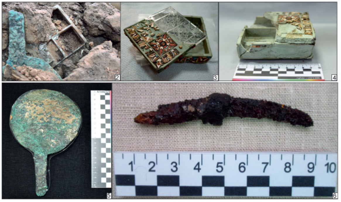 Иллюстрация к статье "Погребение с фаясовой шкатулкой савроматской культуры в Оренбужье" (Нина Леонидовна Моргунова, https://doi.org/10.24852/2587-6112.2025.4.120.128)