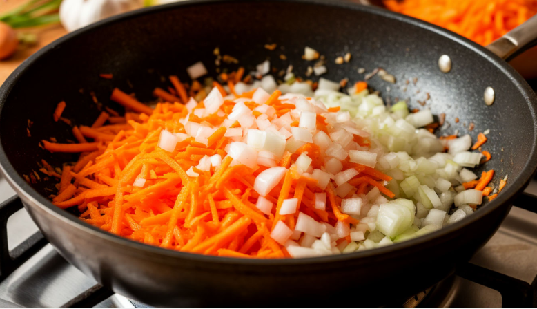 Почему лук и морковь не жарят вместе? Секрет, который раскроет вкус любого блюда