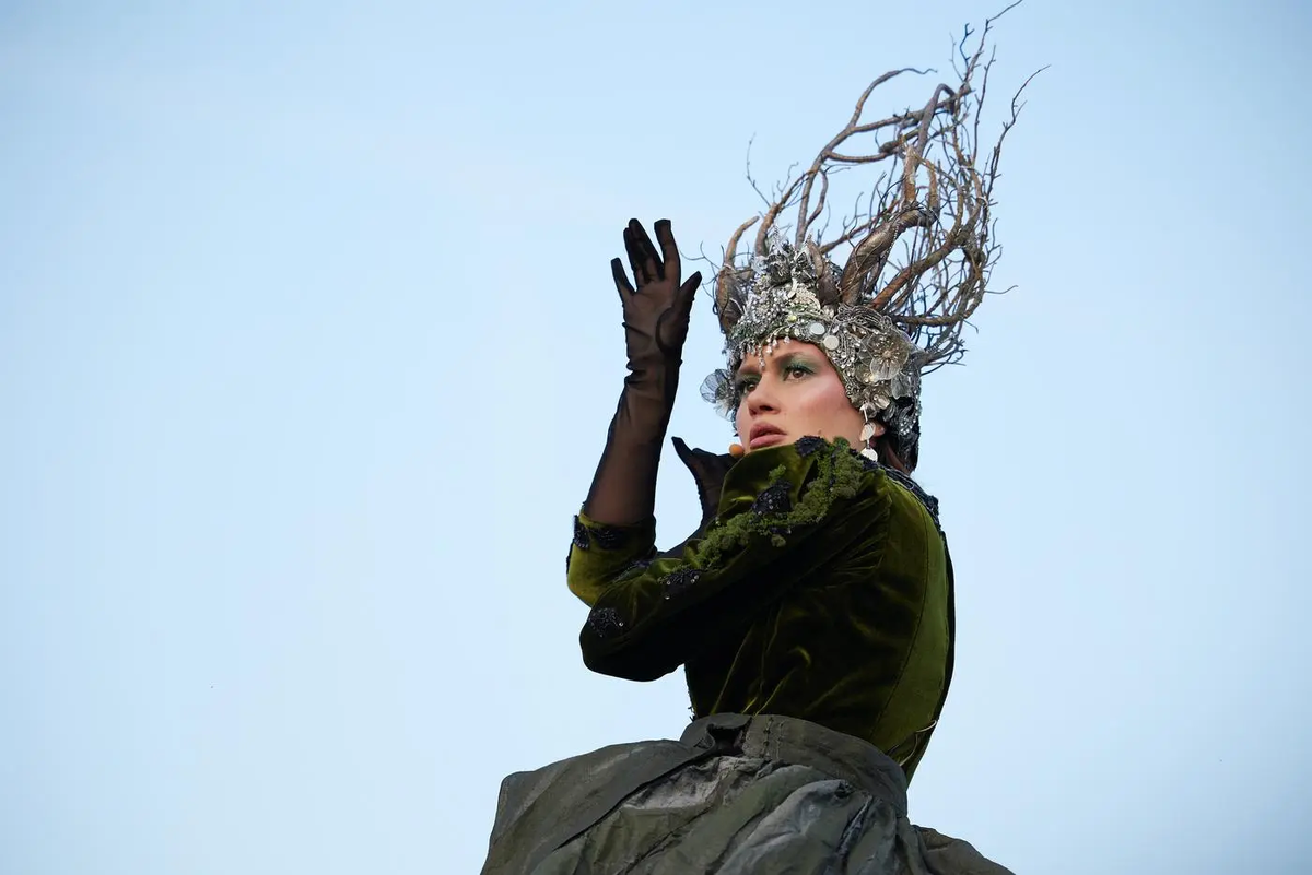 Модель на показе. пресс-служба Московской Недели Моды