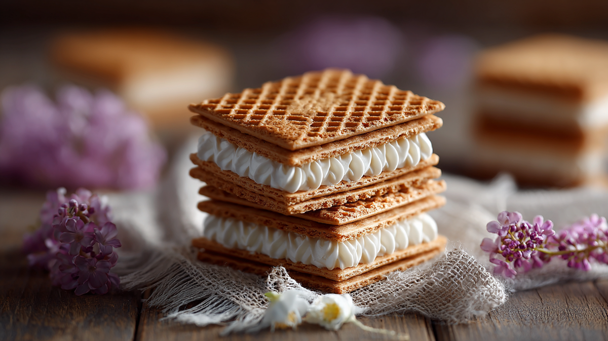 "Запрещённый на кето десерт с вафлями и кремом — источник сахара и углеводов"