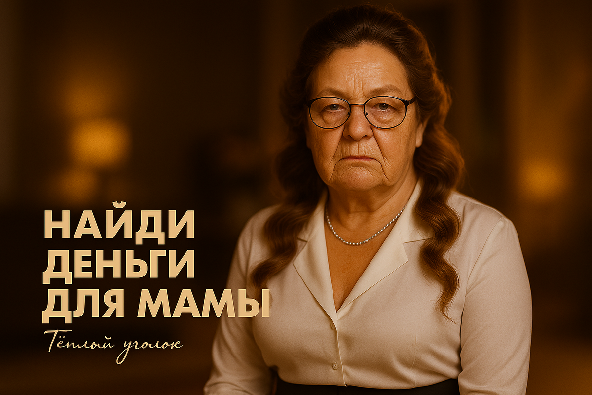 Он приказал: Найди деньги для мамы. Нашла. Но не те, что он ожидал