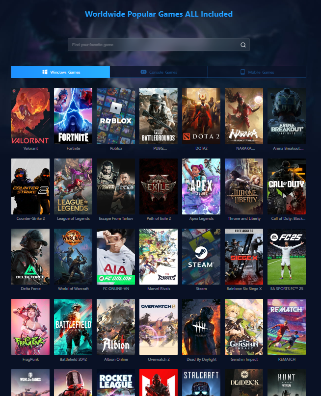 Поддерживает большинство игр