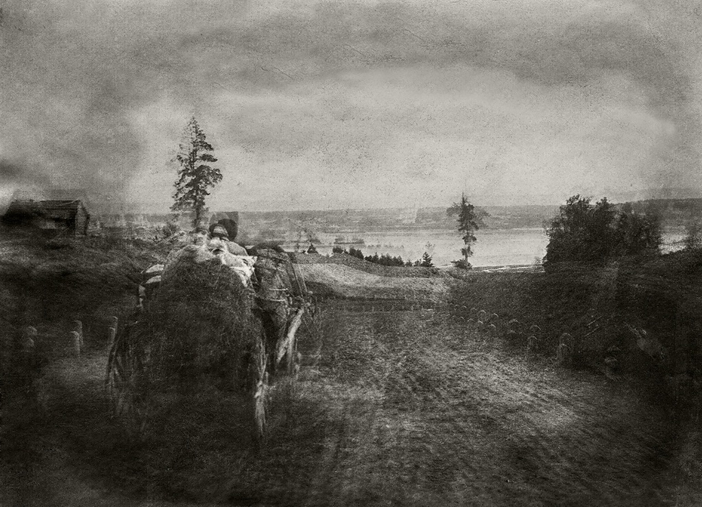 Б.М. Кустодиев. У Кинешмы на берегу Волги. Сентябрь 1903. Астраханская картинная галерея