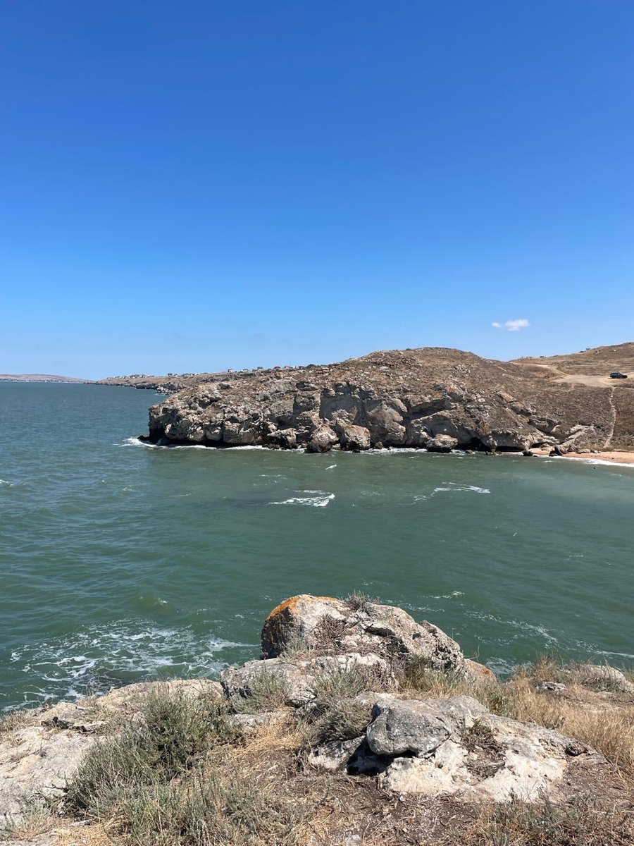 Азовское море в Арабатском заливе 