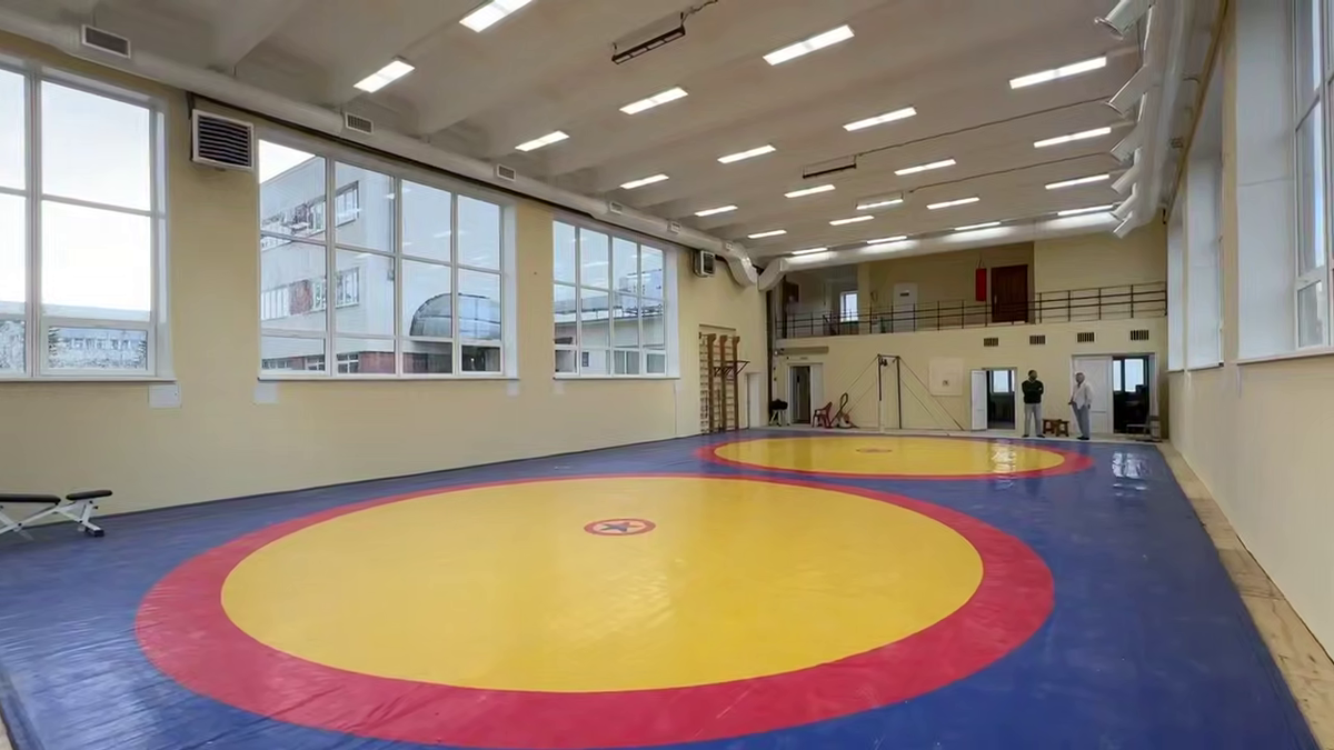 Обновленный зал борьбы в обнинской СШОР "Квант"