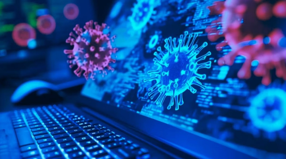 Визуализация "компьютерный вирус"