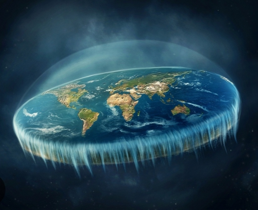 Теория плоской Земли.