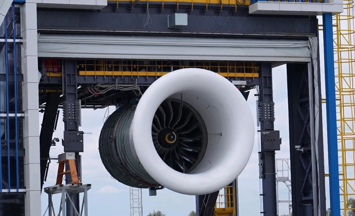 ПД-35 на загородном испытательном стенде. Кадры Минтранса