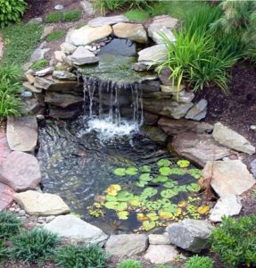 водопад в саду своими руками