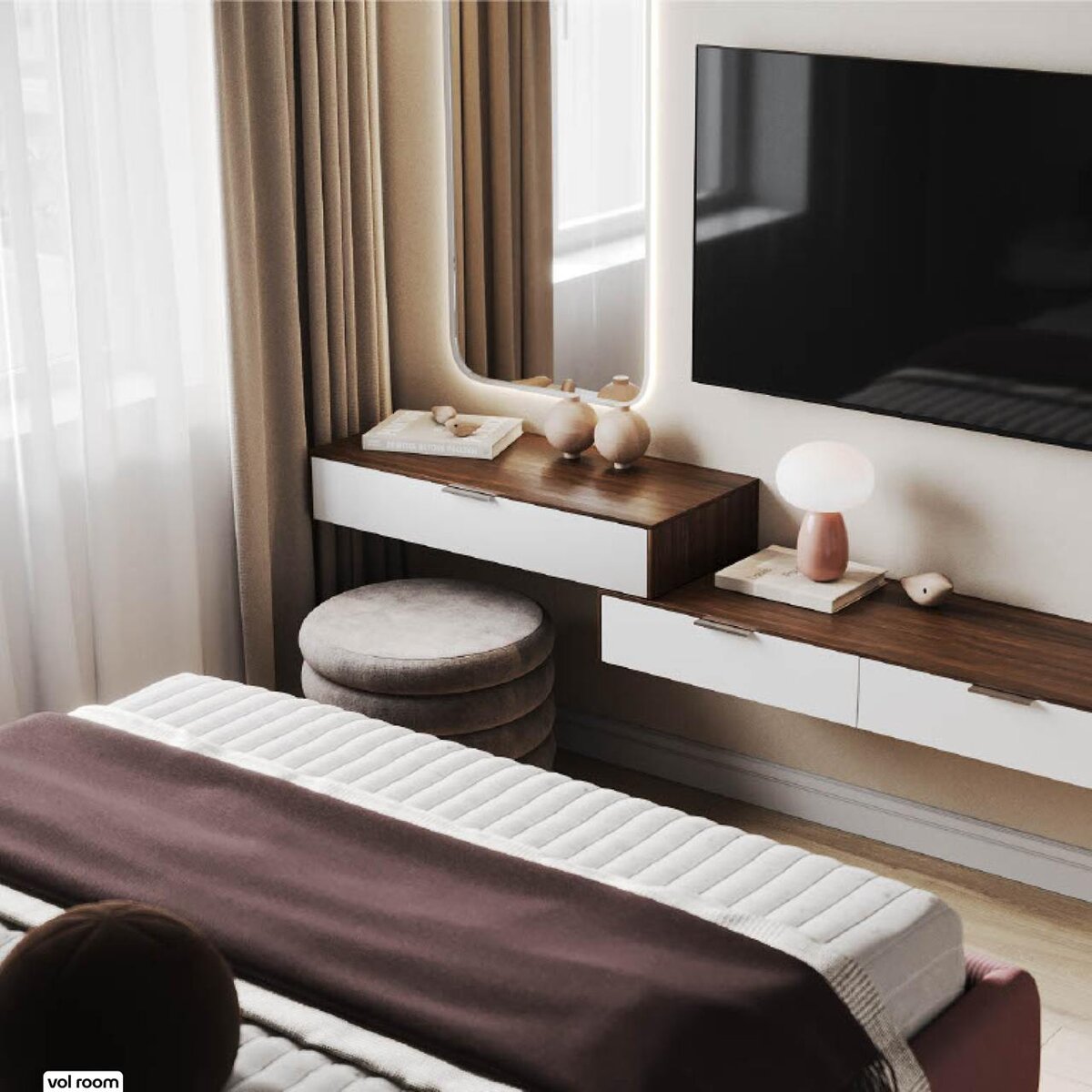 visualization by. vol room