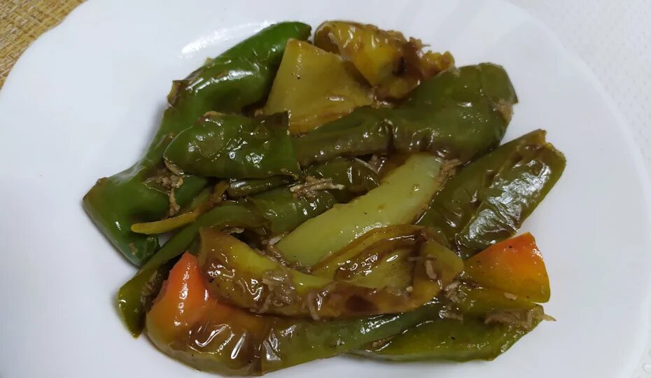 Закуска из зеленых перцев