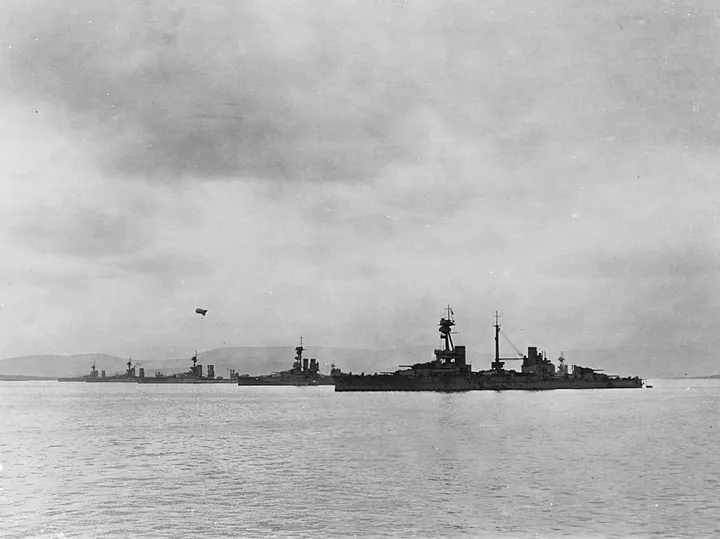 Корабли Королевского флота в Скапа-Флоу 