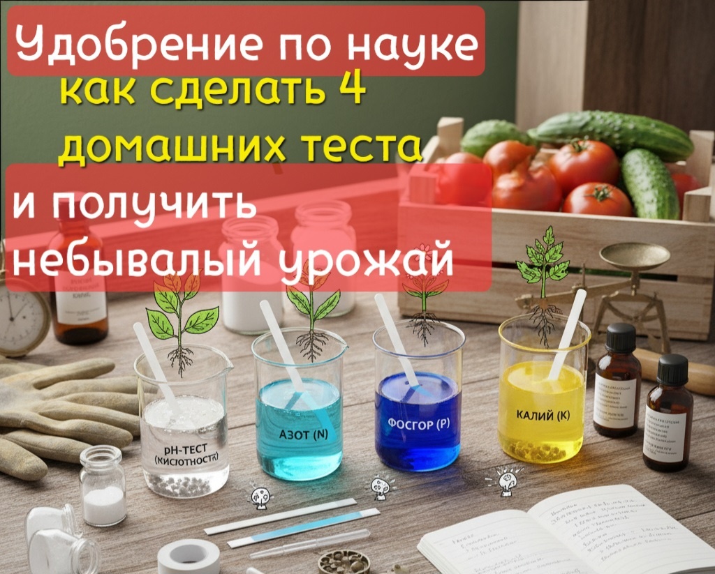 Удобрения по науке: как сделать 4 домашних теста и получить небывалый урожай
