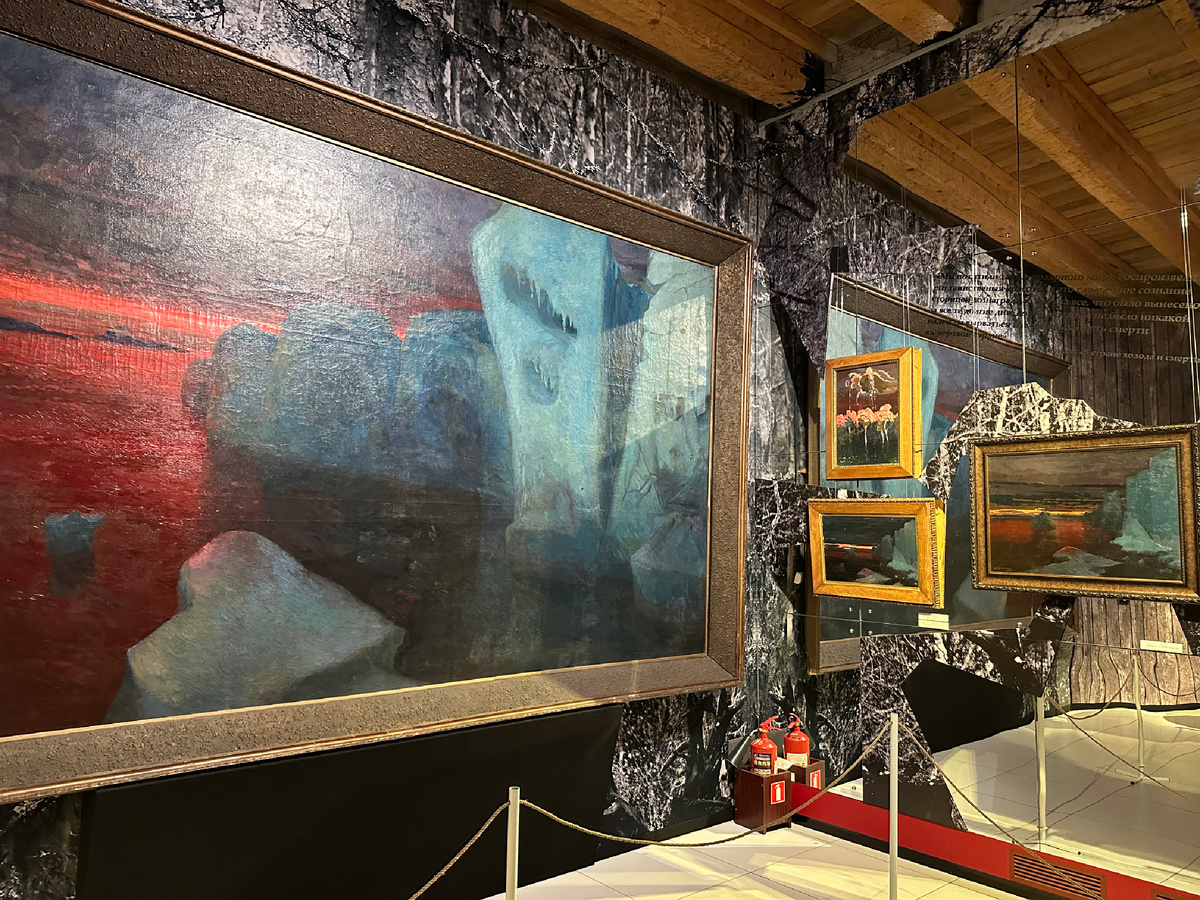 Картина с ледниками