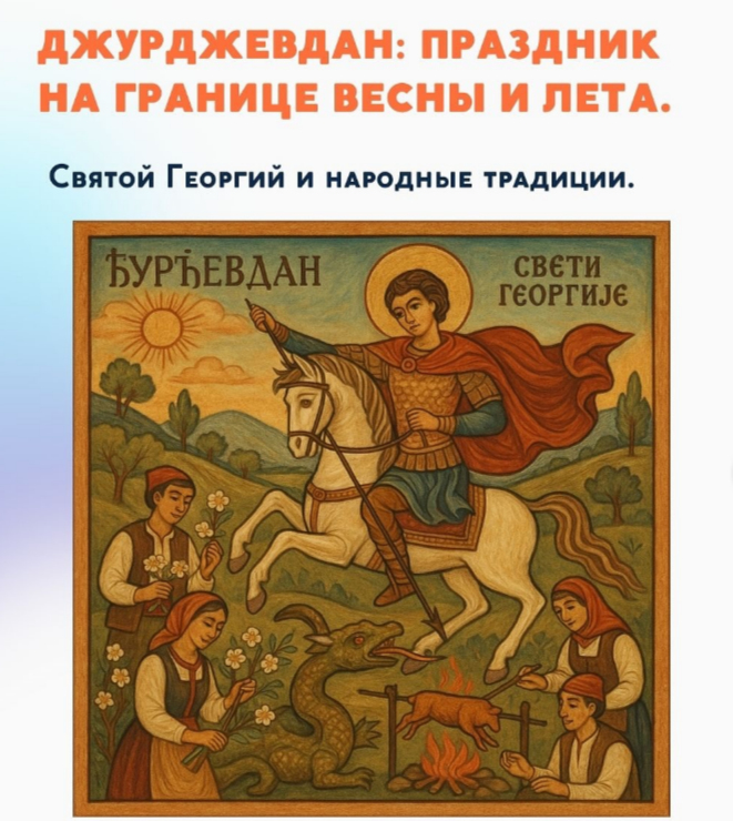 Страница из сербского народного календаря